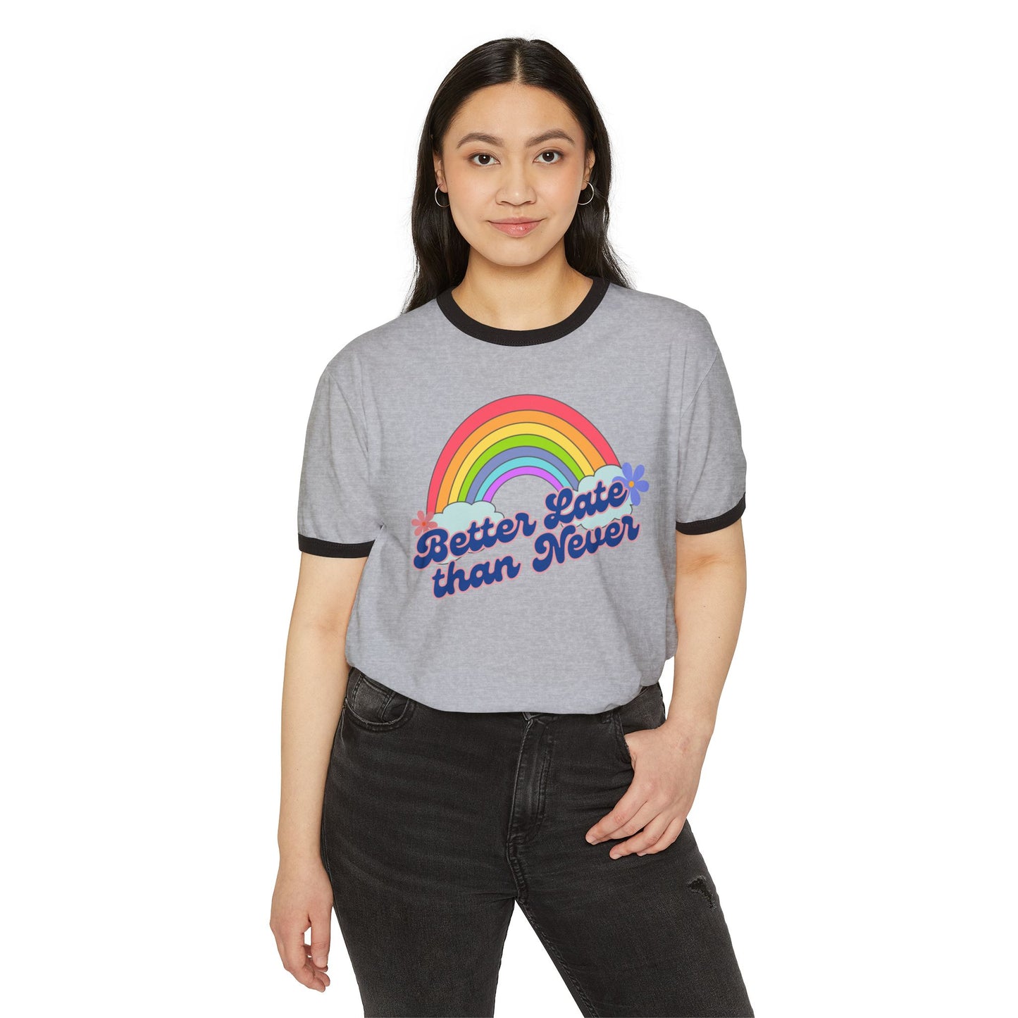 Better Late Than Never Ringer Tee