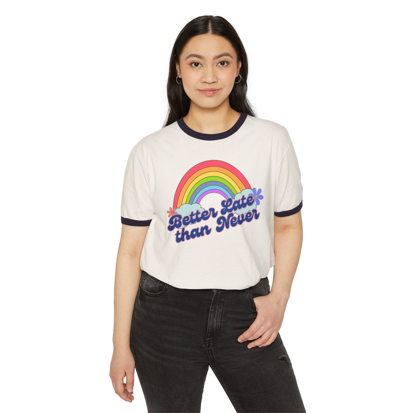 Better Late Than Never Ringer Tee