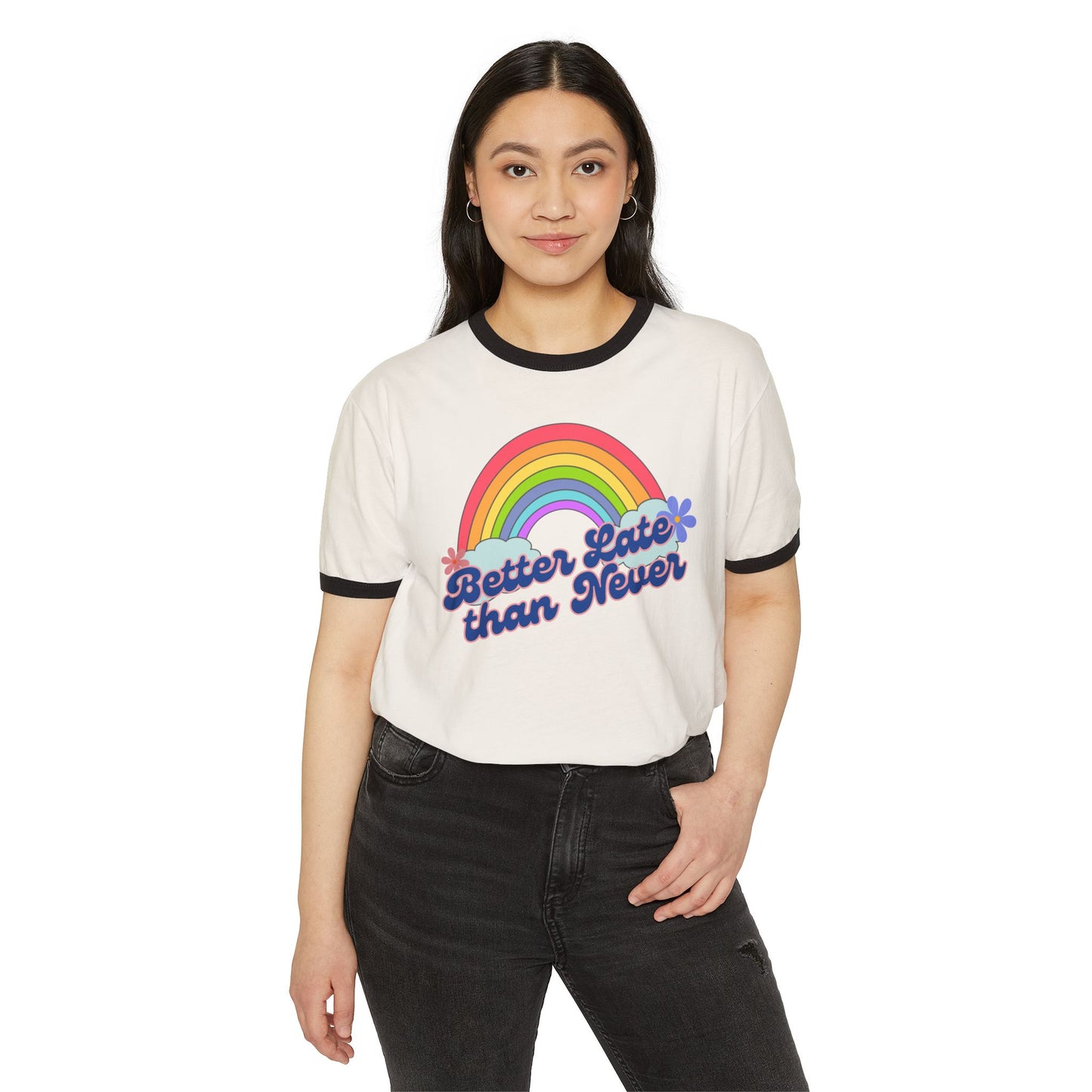 Better Late Than Never Ringer Tee