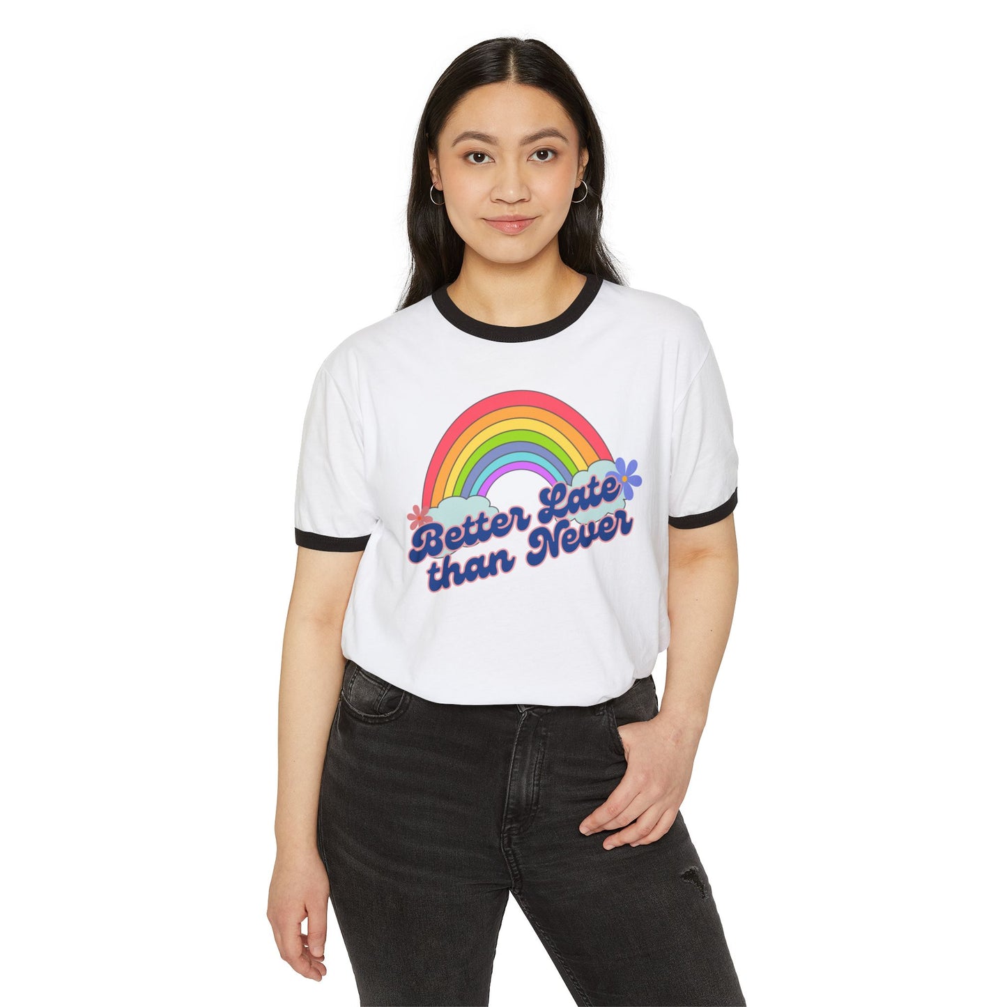Better Late Than Never Ringer Tee