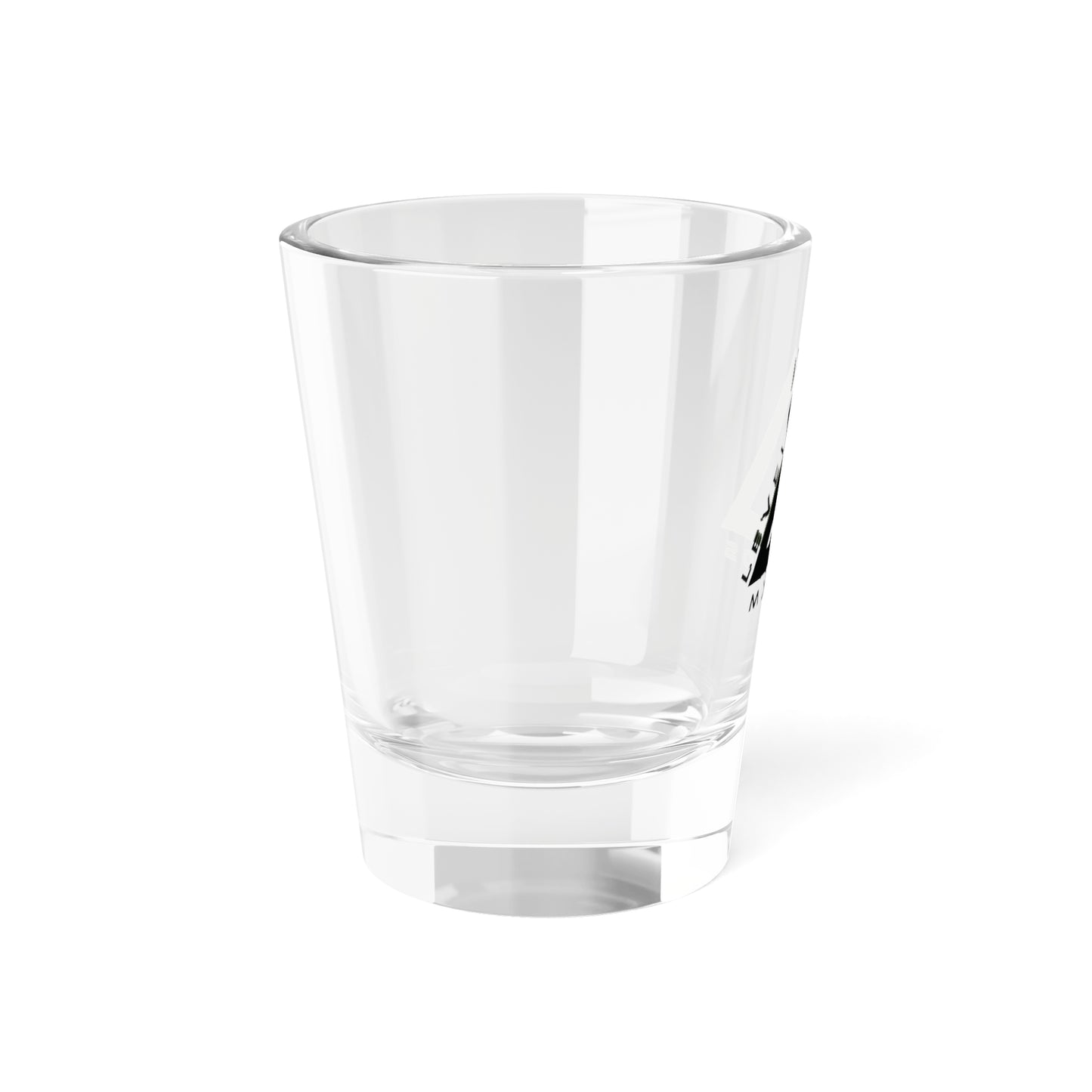 Level Up Macros Logo Shot Glass — 1.5 oz Branded Shooter
